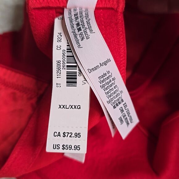 1091 NWT Victoria's Secret Wicked Twinkle Bows Satin Open-Cup Balconette Bra XXL - Picture 4 of 6